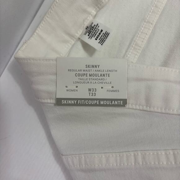 NWT H&M Women's White Skinny Jeans Size 33 TT889 - Picture 6 of 10